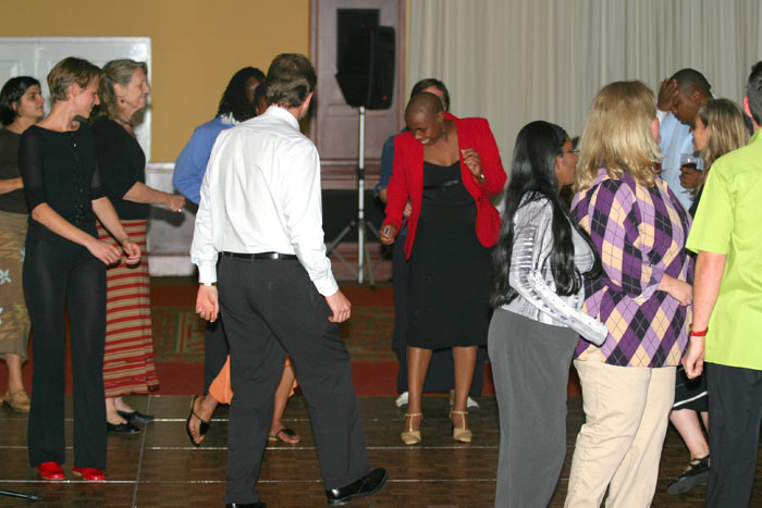 Participants at Thursday's conference dinner